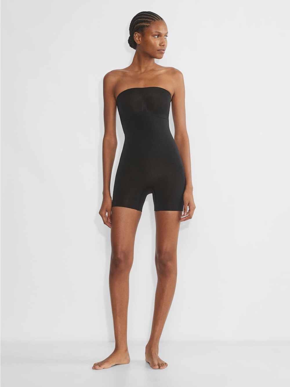 Strapless Black Shaping Bodysuit